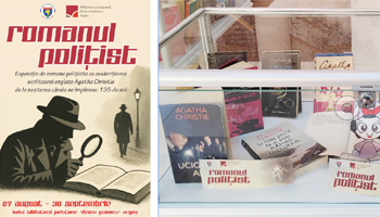”ROMANUL POLIȚIST” – NOUA EXPOZIȚIE DE CARTE, DE LA  BIBLIOTECA JUDEȚEANĂ ARGEȘ