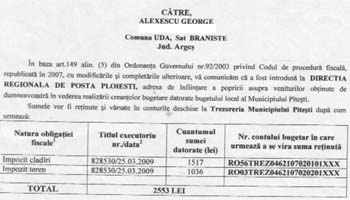 Incredibil dar adevărat (partea a doua) Unui cetăţean din Piteşti nu i se recunoaşte dreptul de proprietate!!!
