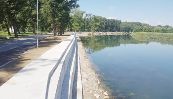 Premieră în administrația piteșteană! Lucrarea de apărare mal la Parcul Lunca Argeșului a fost realizată cu cinci luni înainte de termen