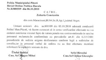 Altercaţie între un om de afaceri din Mărăcineni şi şeful PDL local, Stelică Crăciun