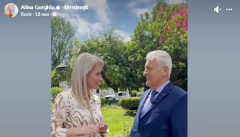 Alina Gorghiu, către fostul profesor de matematică de la Curtea de Argeş:  “Vreau să vă mulţumesc…  că cartea s-a făcut cum trebuie…”