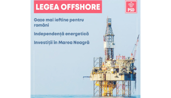 România – pas important pentru independența energetică. Nicolae Pavelescu: ”Legea Offshore a fost adoptată!”