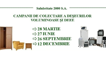 Calendarul campaniilor de colectare a deșeurilor voluminoase și DEEE, în Pitești, pentru anul 2025!