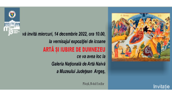 Expoziție de icoane contemporane românești la Muzeul Județean Argeș