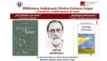 Antropologul Vintilă Mihăilescu vine la Biblioteca Judeţeană Argeş să-şi lanseze două volume de referinţă