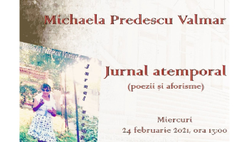 Eveniment editorial la Biblioteca Județeană. ”JURNAL ATEMPORAL” – un nou volum de versuri al Michaelei Predescu Valmar