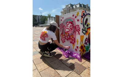 Nu ratați! Graffiti Fest, ediția a II-a, este în desfășurare în Piața Primăriei Pitești