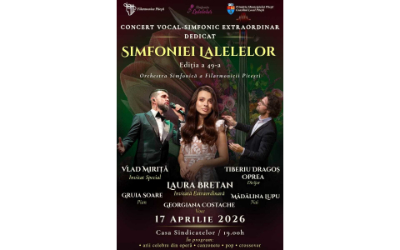 Laura Bretan și Vlad Miriță cântă cu Filarmonica Pitești la Simfonia Lalelelor