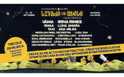 Distracție și fapte bune la festivalul „Livada cu Stele” de la Nucșoara. Cu banii obținuți se va contrui o grădiniță