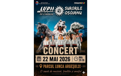 Vineri, 22 mai: Pitești Fest 2026 – start în forță pentru celebrarea Zilelor Piteștiului!