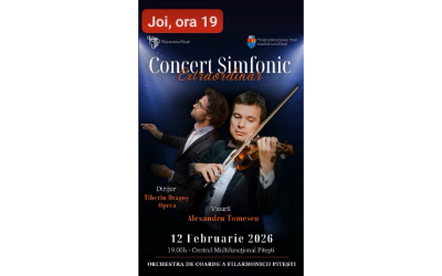 Violonistul Alexandru Tomescu revine pe scena Filarmonicii Pitești