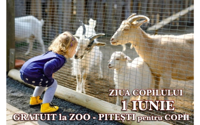 De 1 Iunie, GRATIS la Zoo Pitești!