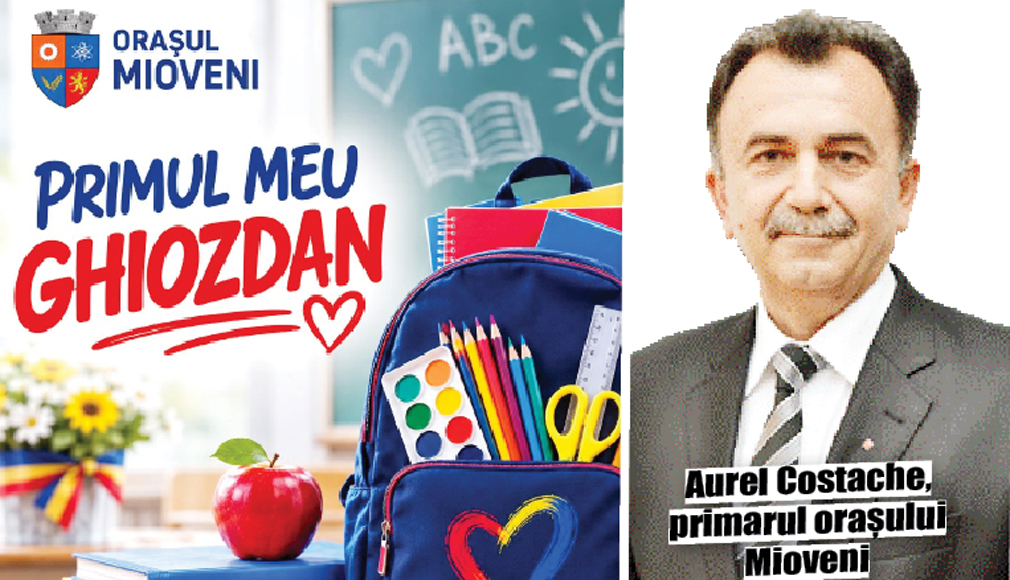 Aurel Costache, primar Mioveni: ”Educația rămâne o prioritate! «Primul meu ghiozdan», un proiect pe care îl ducem mai departe”