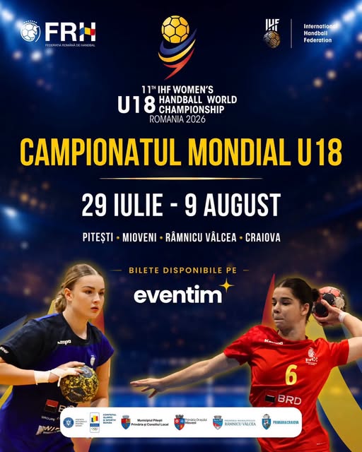 La Pitești se va decide titlul mondial la handbal feminin U18