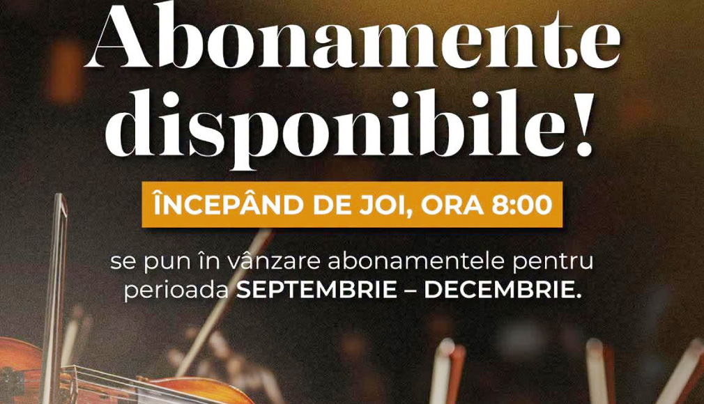 S-au pus în vânzare abonamentele pentru noua stagiune a Filarmonicii Pitești